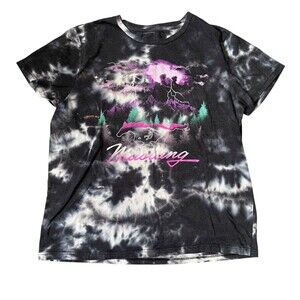 Ford Mustang T Shirt Mens XL Black Tie Dye Officially Licensed Product Lightning